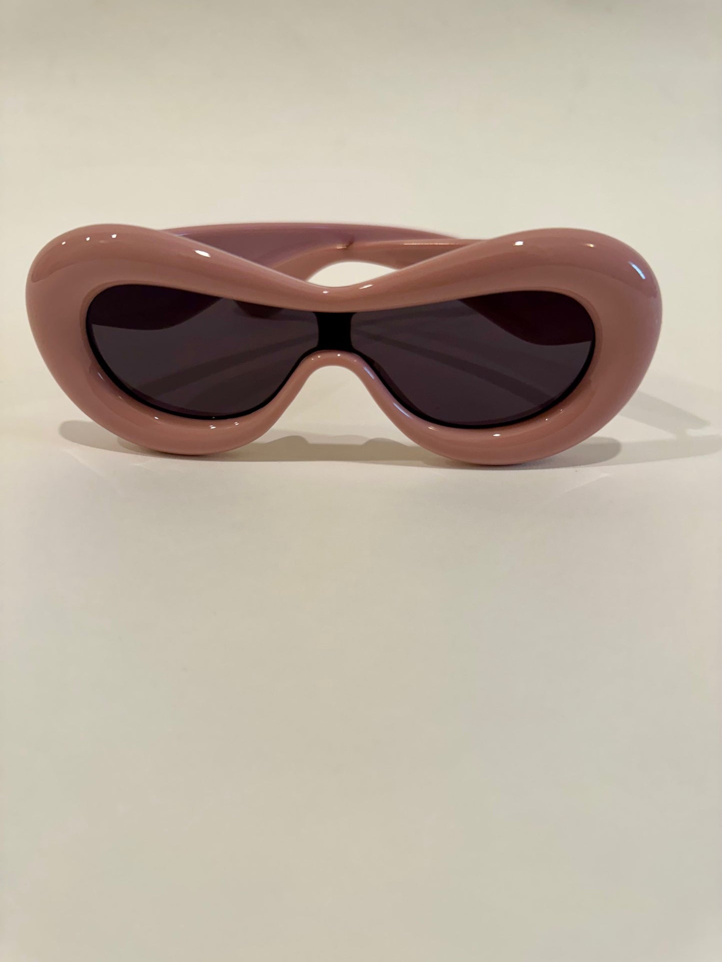Round Retro Sunglasses-Pink