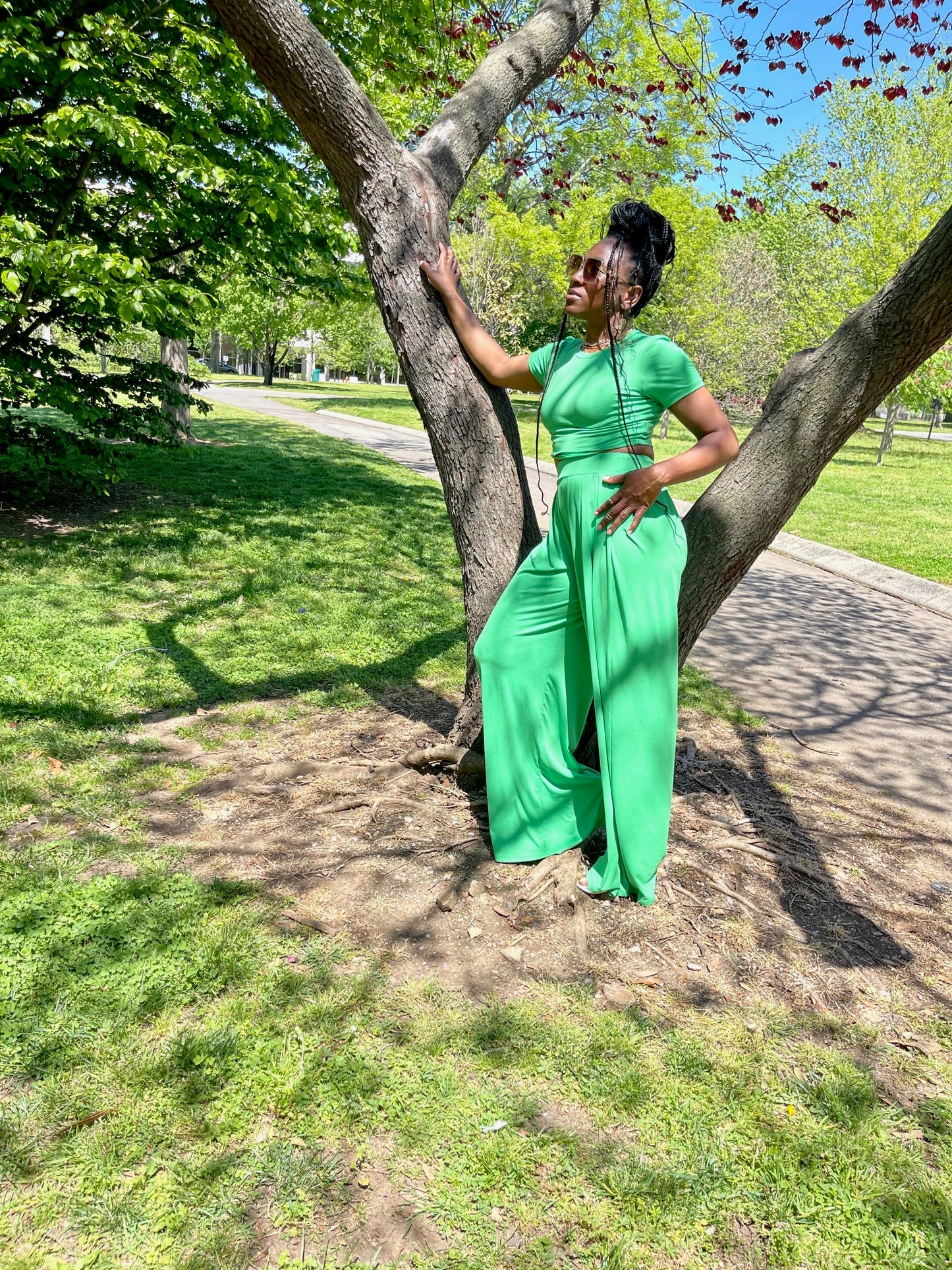Kelly Green Pant Set