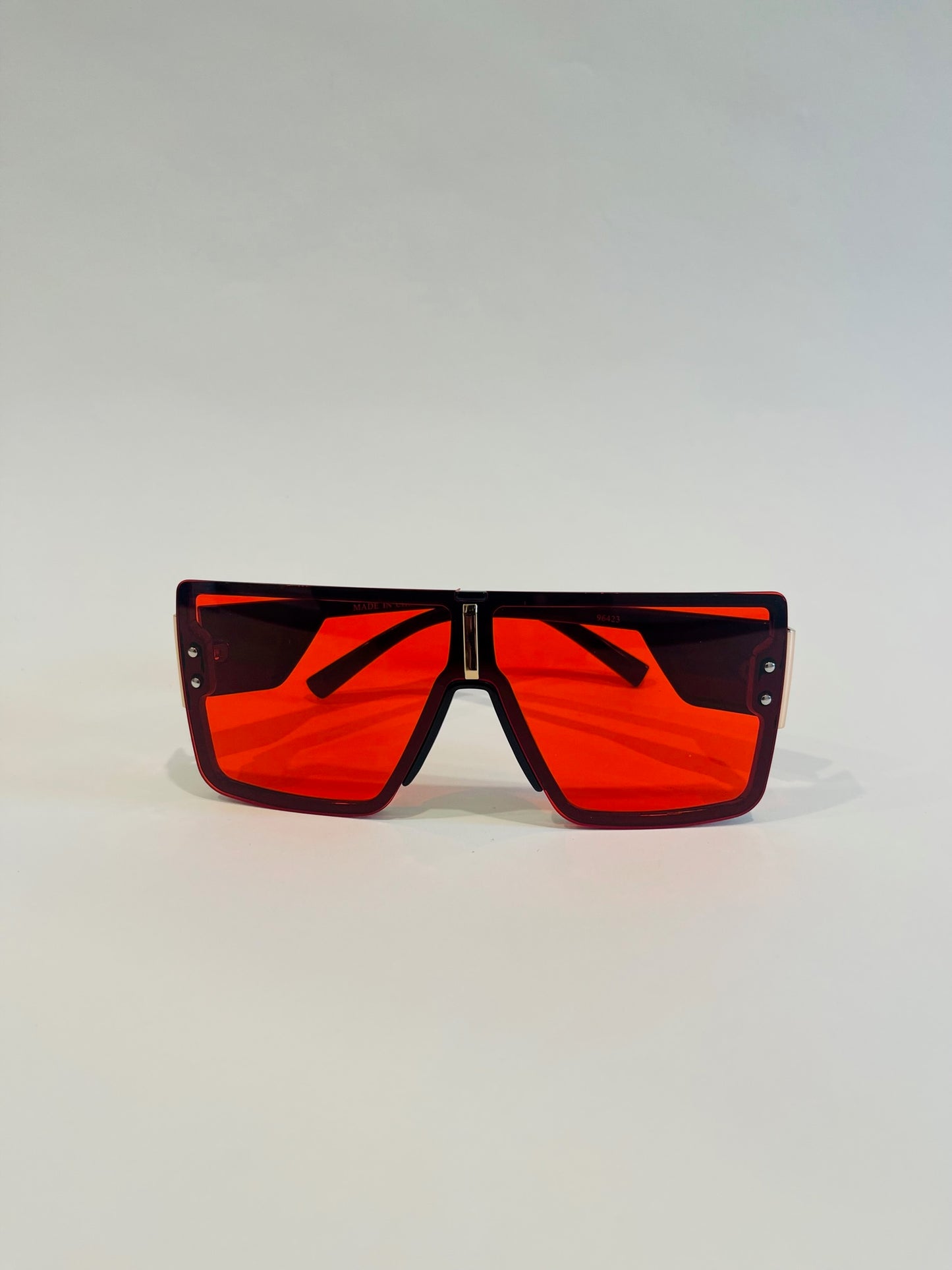 Shield Sunglasses-Red