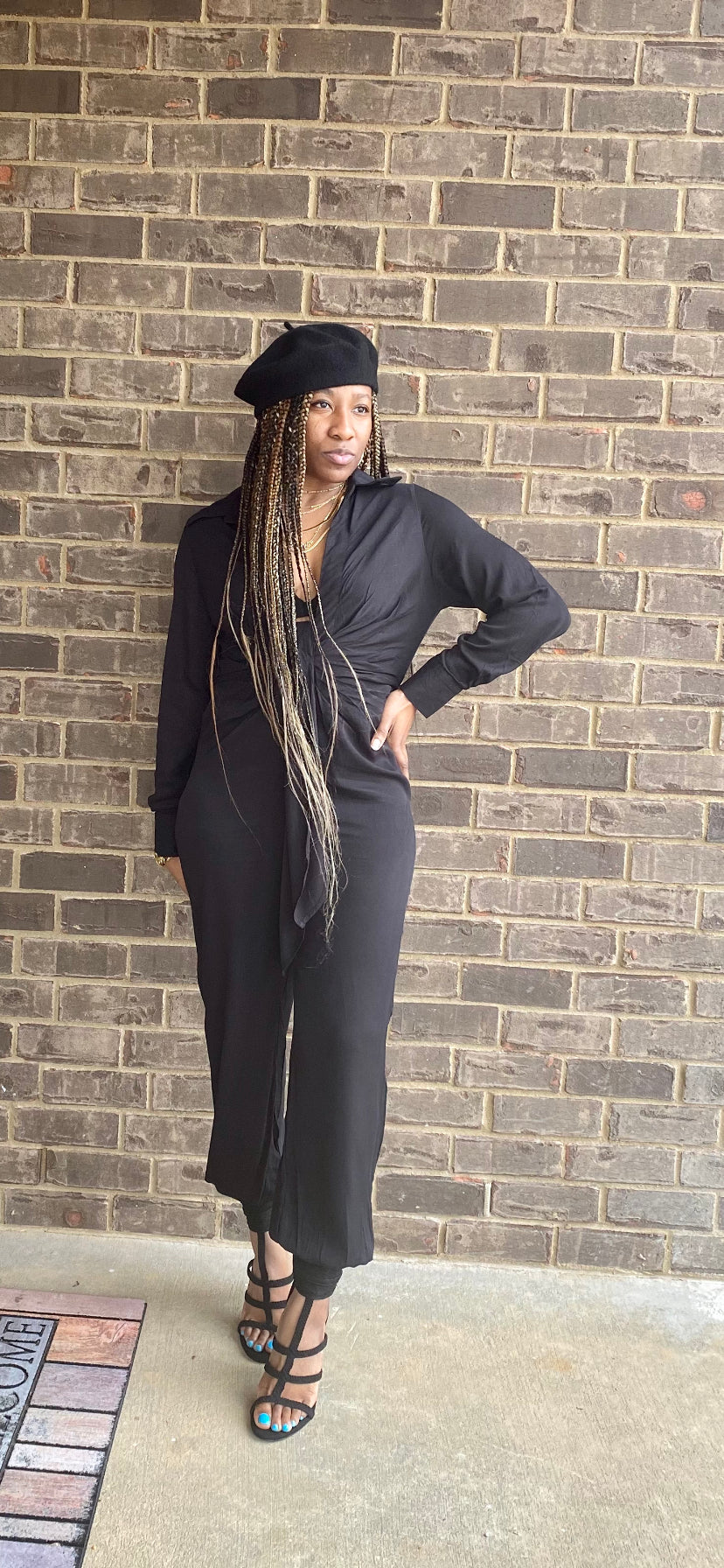 Around the Way ( Black Jumpsuit)
