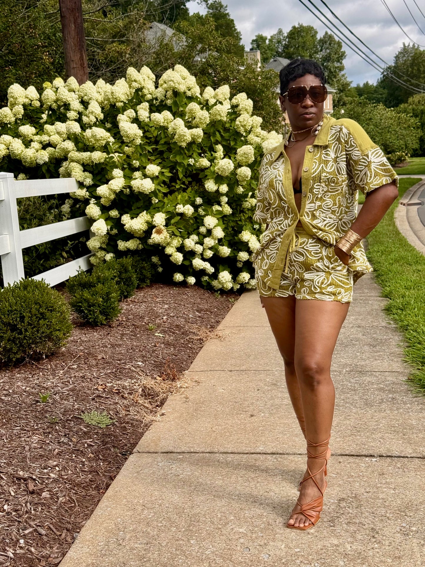 Avocado Short Set