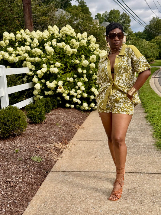 Avocado Short Set