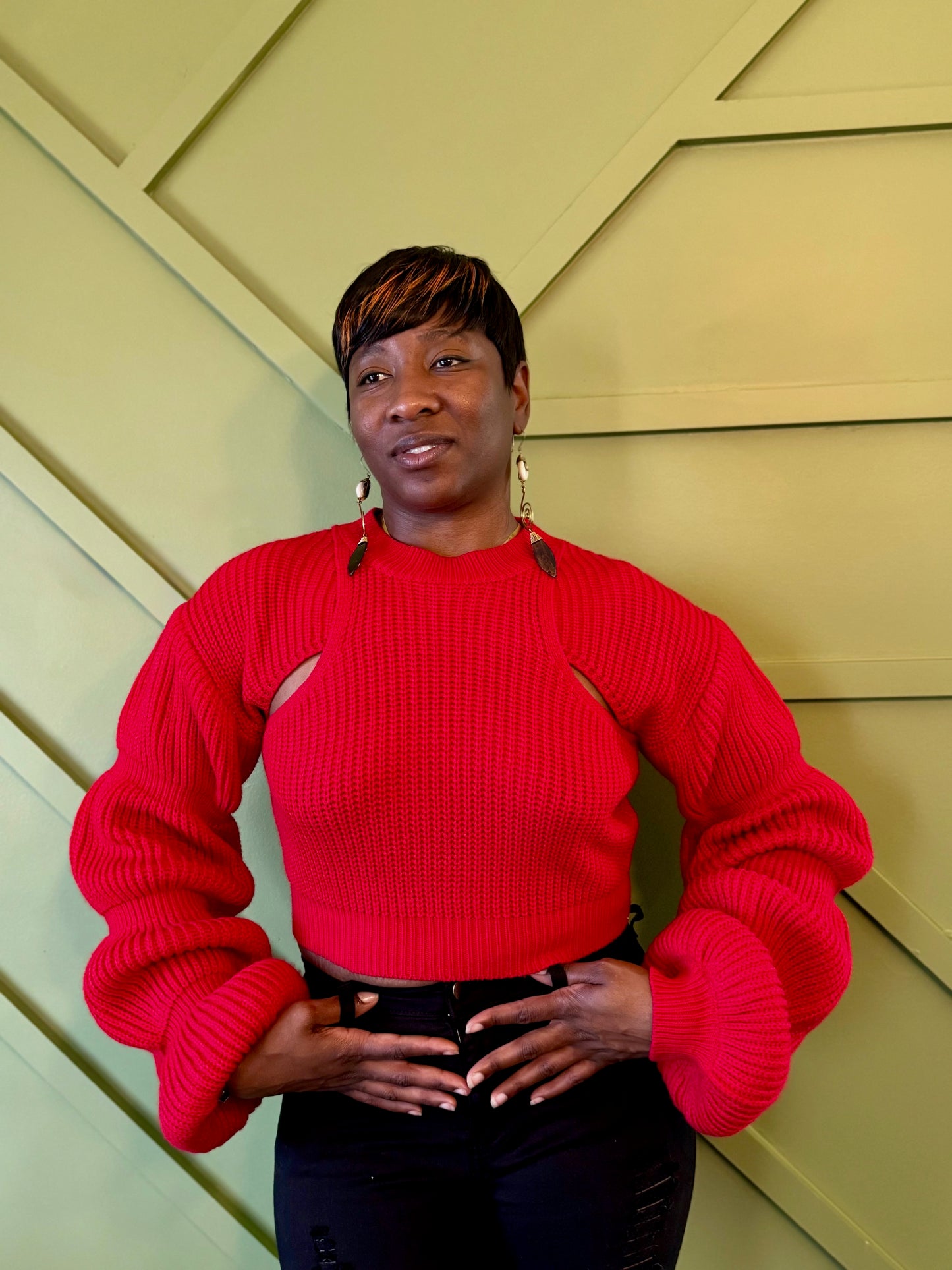 Two Layer Sweater Top