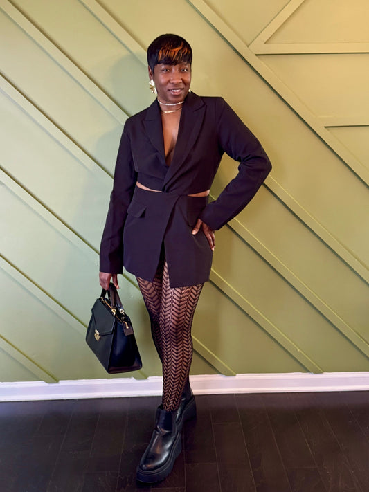 Blazer Cut Out Dress