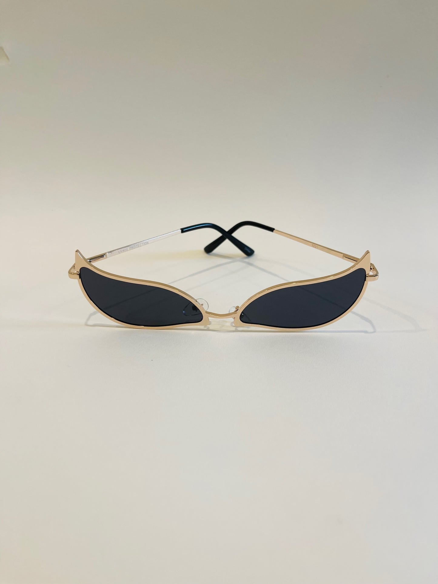 Fiery Frame Sunglasses with light gold tint