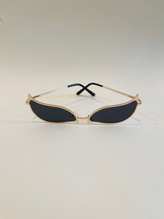 Fiery Frame Sunglasses with light gold tint