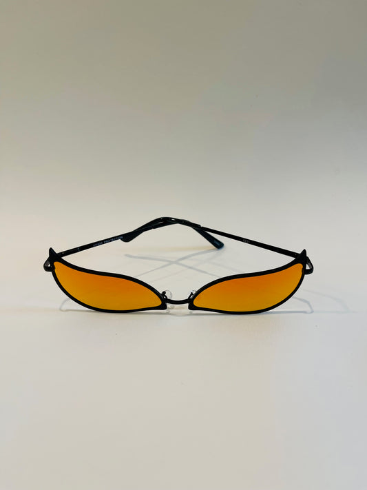Fiery Frame Sunglasses-Orange