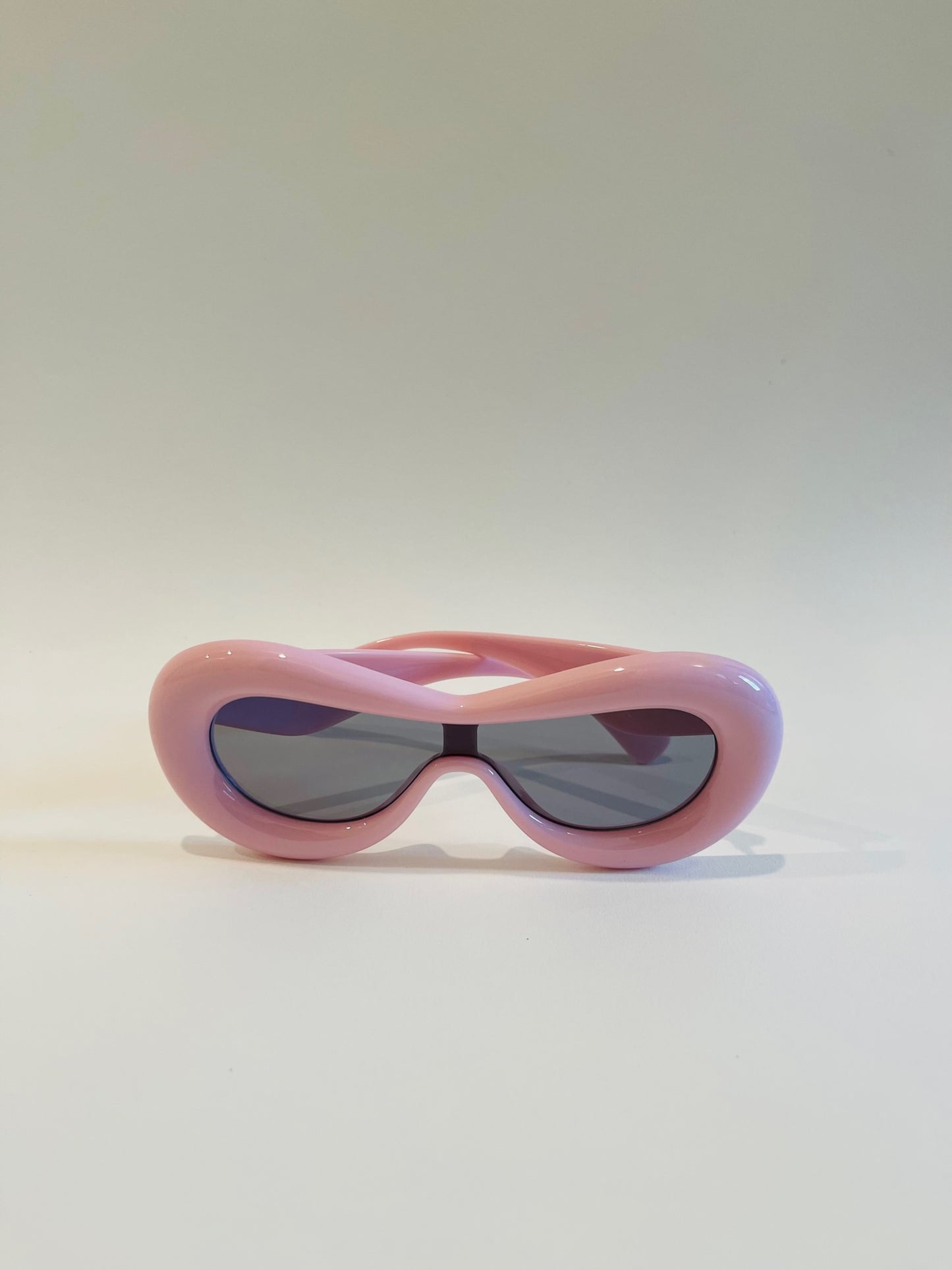 Round Retro Sunglasses-Pink