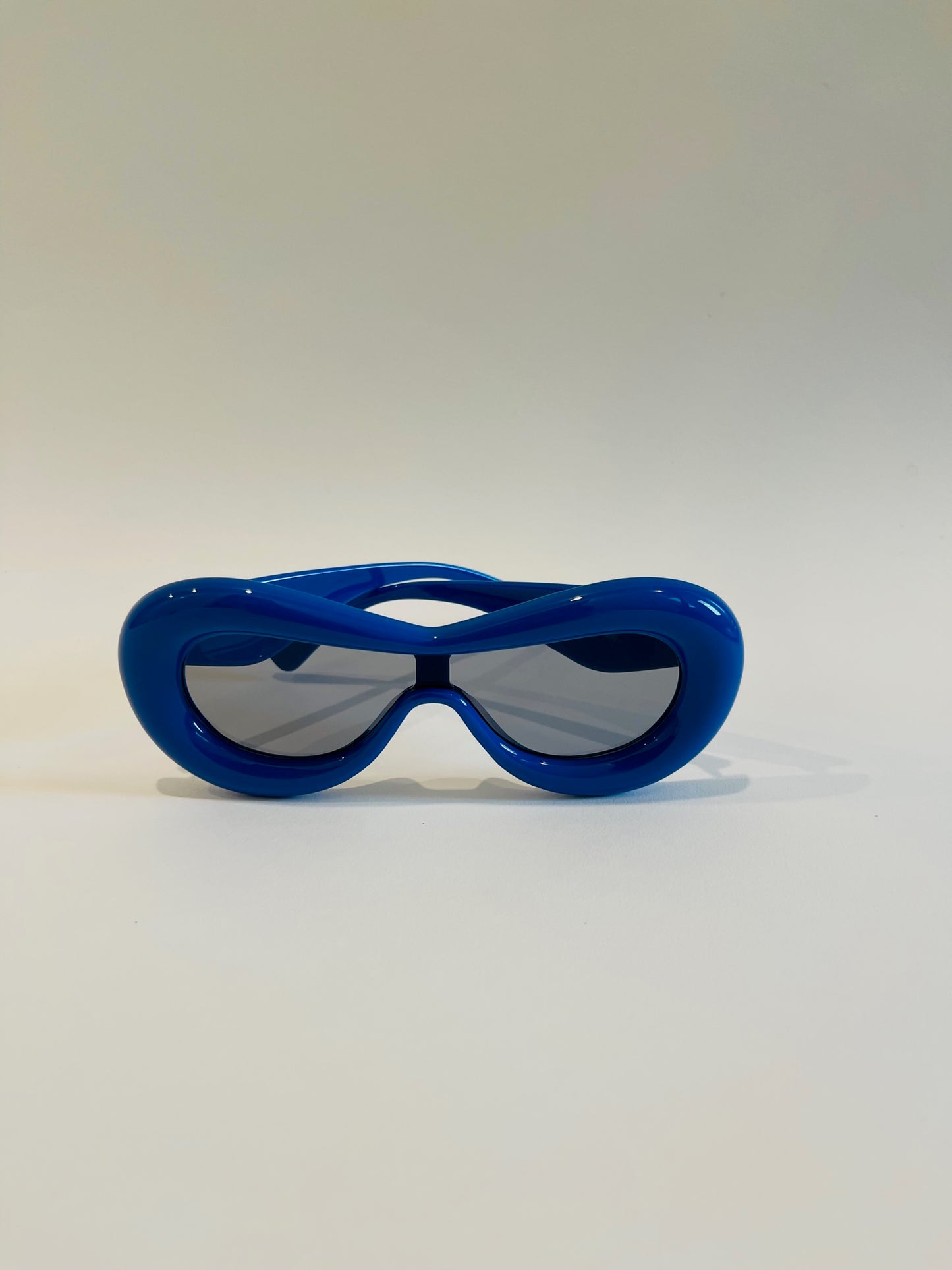 Round Retro Sunglasses-Blue
