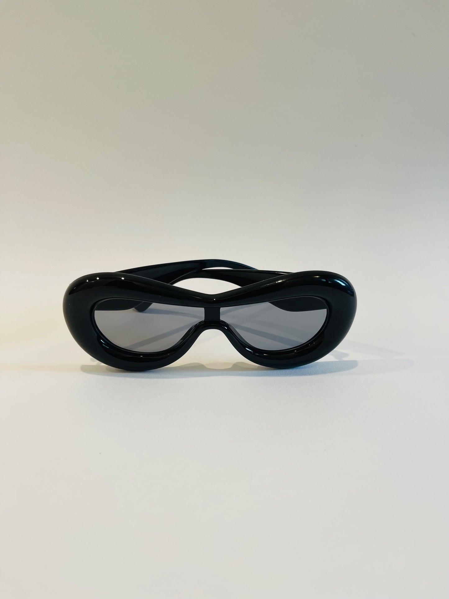 Round Retro Sunglasses-Black