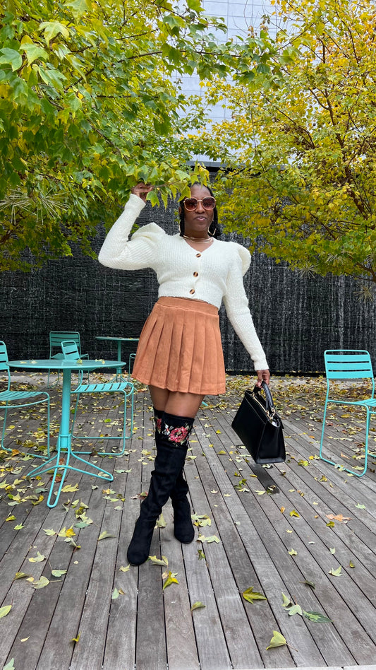 Puff Shoulder Sweater